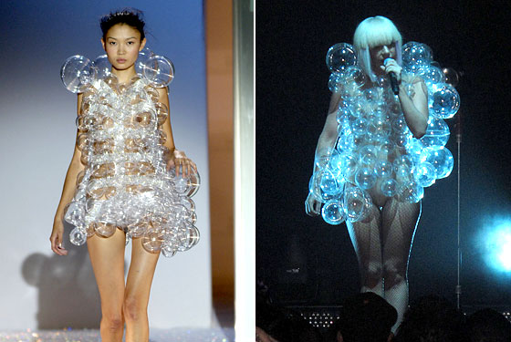  mini-dress recently copied by Lady GaGa 